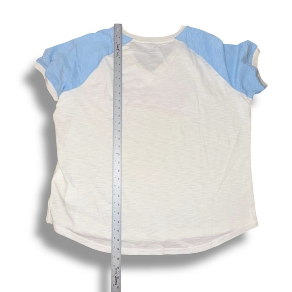 NWT FANATICS St. Louis Cardinals White/Light Blue Slub Raglan V-Neck T-Shirt 3XL - Picture 13 of 16